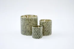 Porte Bougie, Chauffe-Plats Et Photophores|Porte Bougie, Chauffe-Plats Et Photophores<Flamant FILIGRAN, photophore, verre, L Vert