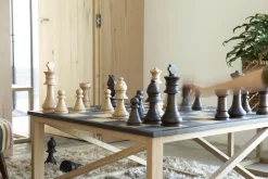 Tables De Salon|Tables De Salon<Flamant FLANDERS, pied pour les échecs, chêne