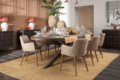 Tables|Tables De Salle À Manger<Flamant FORINO, table de salle à manger, chêne fumé, 264 cm