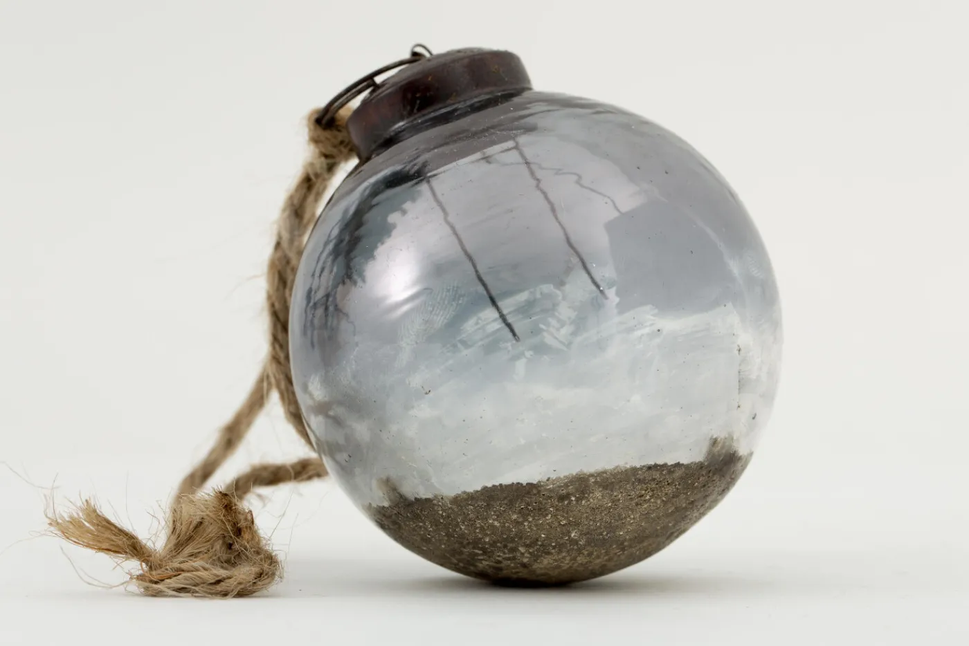 Boules De Noël|Boules De Noël<Flamant FOZZY, boule de Noël, M Gris