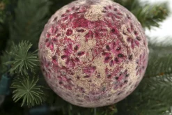 Boules De Noël|Boules De Noël<Flamant FRANTZ, boule de Noël Rose
