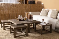 Tables De Salon|Tables De Salon<Flamant GASTON, table basse, avec 4 tabourets, orme