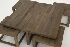 Tables De Salon|Tables De Salon<Flamant GASTON, table basse, avec 4 tabourets, orme