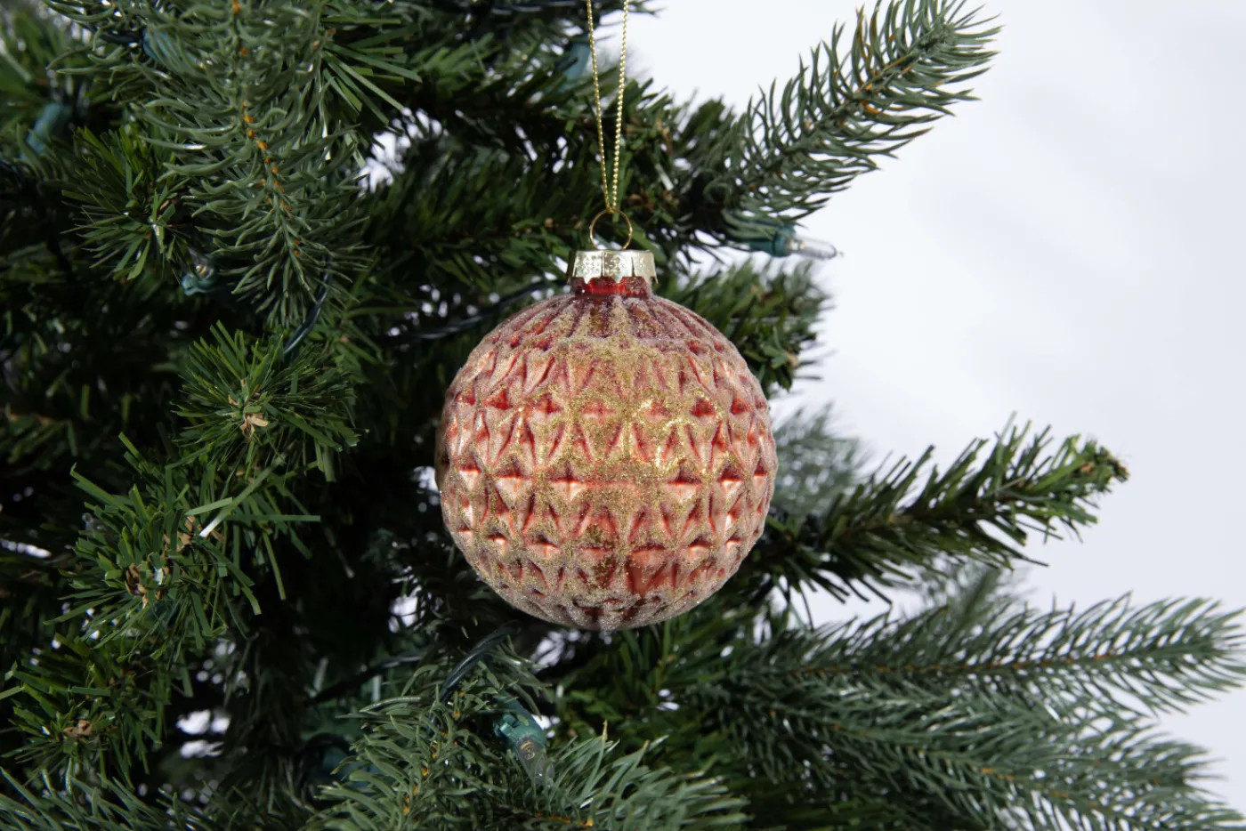 Boules De Noël|Boules De Noël<Flamant GIBRALTAR, boule de Noël Rouge