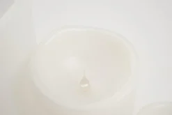 Bougies|Décoration<Flamant GWEN, bougie leds, 7,5x15cm Blanc