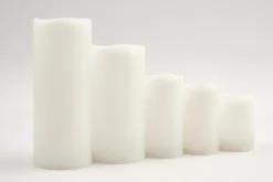 Bougies|Décoration<Flamant GWEN, bougie leds, 7,5x15cm Blanc