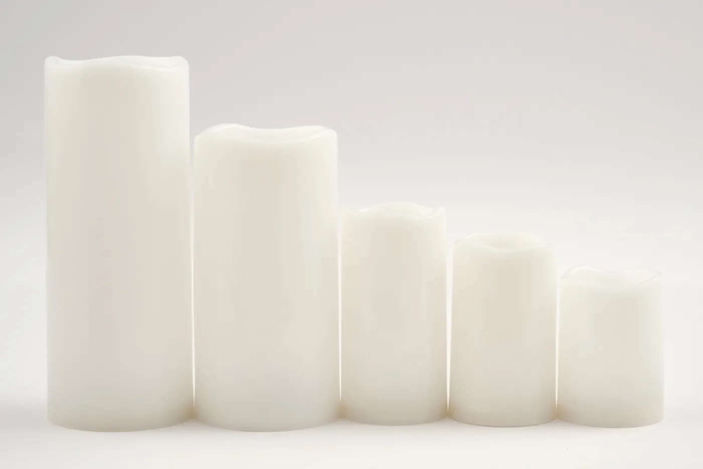 Bougies|Décoration<Flamant GWEN, bougie leds, 10x25cm Blanc