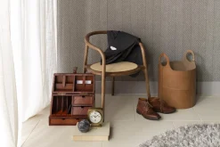 Paniers|Décoration<Flamant HANAN, panier, cuir, rond Brun
