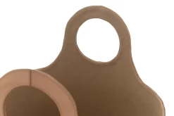 Paniers|Décoration<Flamant HANAN, panier, cuir, rond Brun