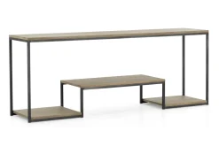 Tables D’Appoint & Consoles|Tables D’Appoint & Consoles<Flamant HATTIE, table console, chêne altéré et fer