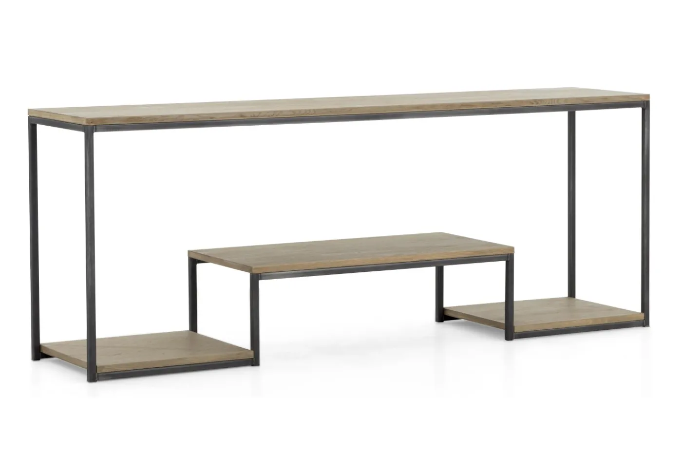 Tables D’Appoint & Consoles|Tables D’Appoint & Consoles<Flamant HATTIE, table console, chêne altéré et fer
