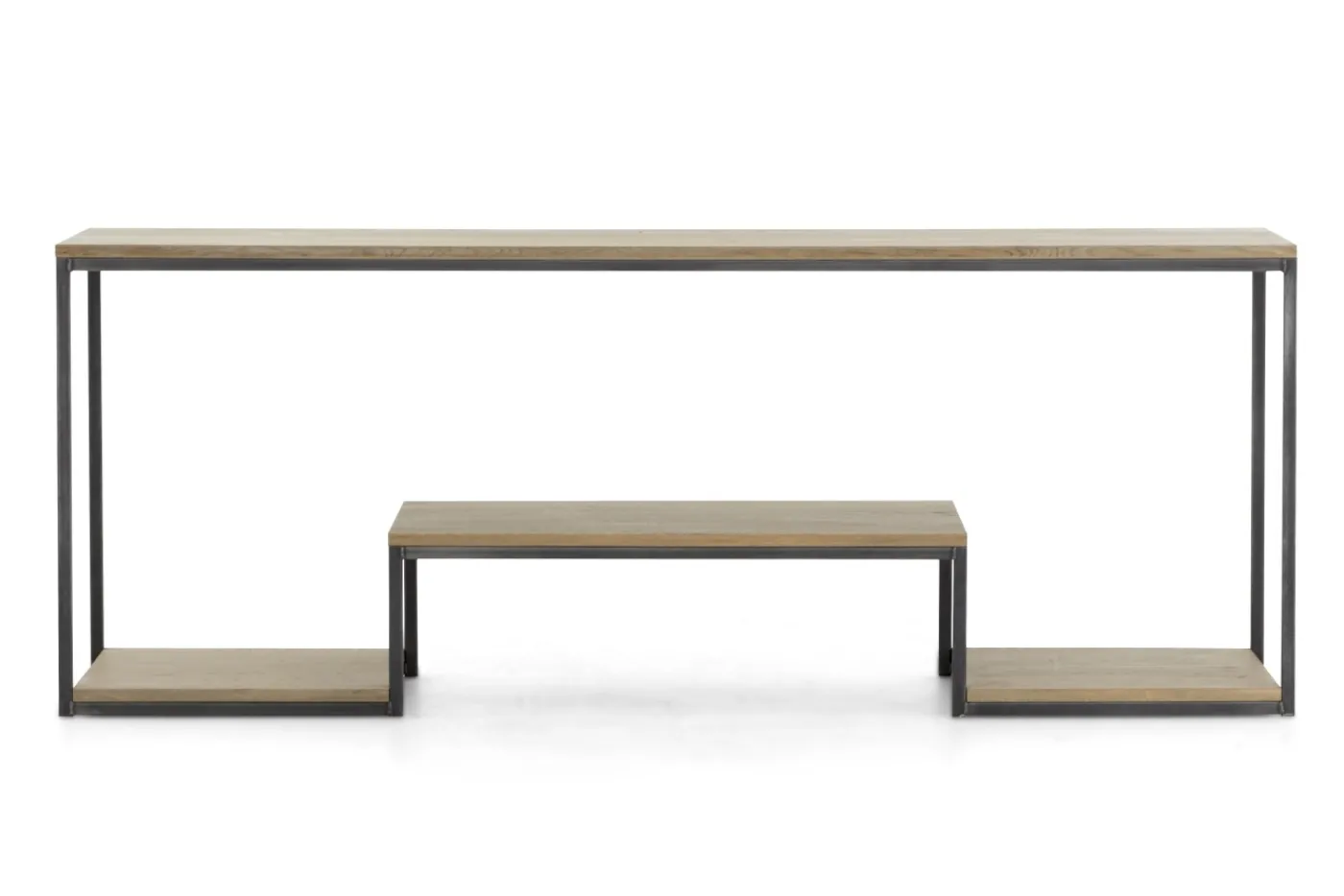 Tables D’Appoint & Consoles|Tables D’Appoint & Consoles<Flamant HATTIE, table console, chêne altéré et fer