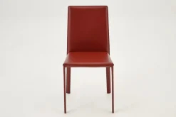 Chaises|Chaises<Flamant HELEN, chaise, cuir recyclé, Rouge