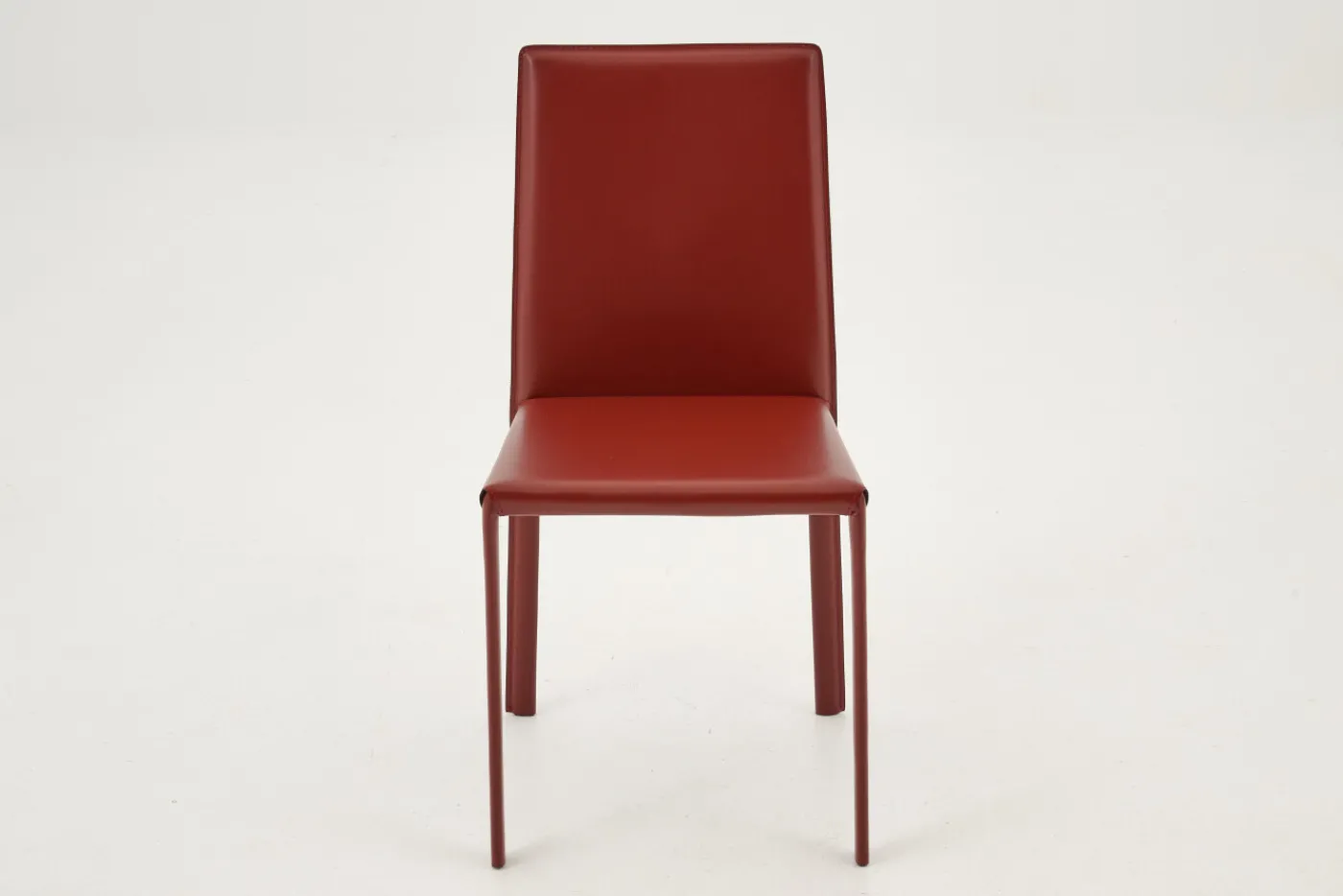 Chaises|Chaises<Flamant HELEN, chaise, cuir recyclé, Rouge