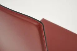 Chaises|Chaises<Flamant HELEN, chaise, cuir recyclé, Rouge