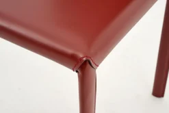 Chaises|Chaises<Flamant HELEN, chaise, cuir recyclé, Rouge