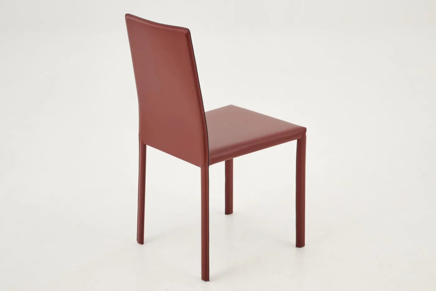 Chaises|Chaises<Flamant HELEN, chaise, cuir recyclé, Rouge