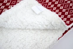 Plaids Et Couvre-Lits|Plaids Et Couvre-Lits<Flamant HERMAN, plaid, /blanc Rouge