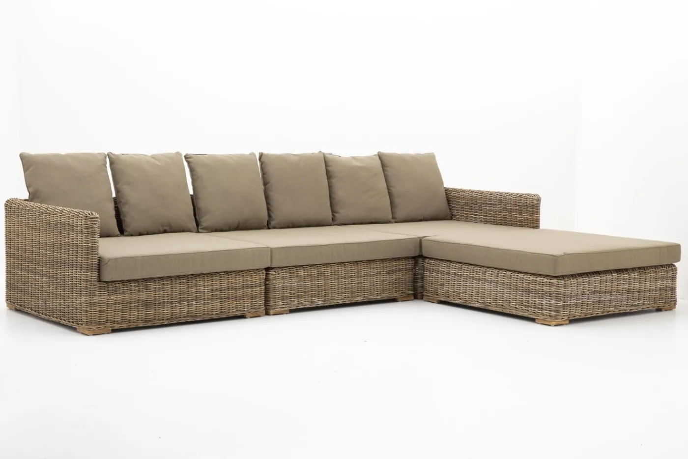 Banquettes|Fauteuils<Flamant HILLS, canapé de jardin, avec coussin + pouf Brun