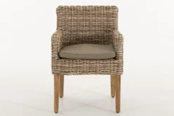 Chaises|Chaises<Flamant HILLS, fauteuil de jardin, avec coussin Brun