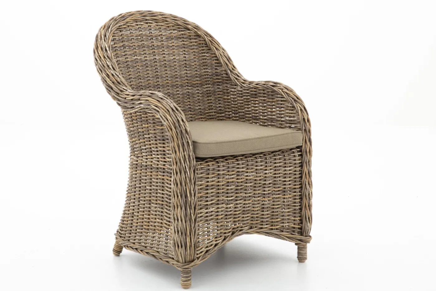 Chaises|Chaises<Flamant HILLS, fauteuil de jardin, avec coussin Brun