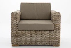 Banquettes|Fauteuils<Flamant HILLS, fauteuil de jardin, avec coussin Brun