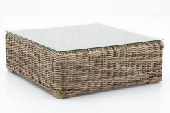 Tables|Tables<Flamant HILLS, table basse de jardin, 100x100 Brun