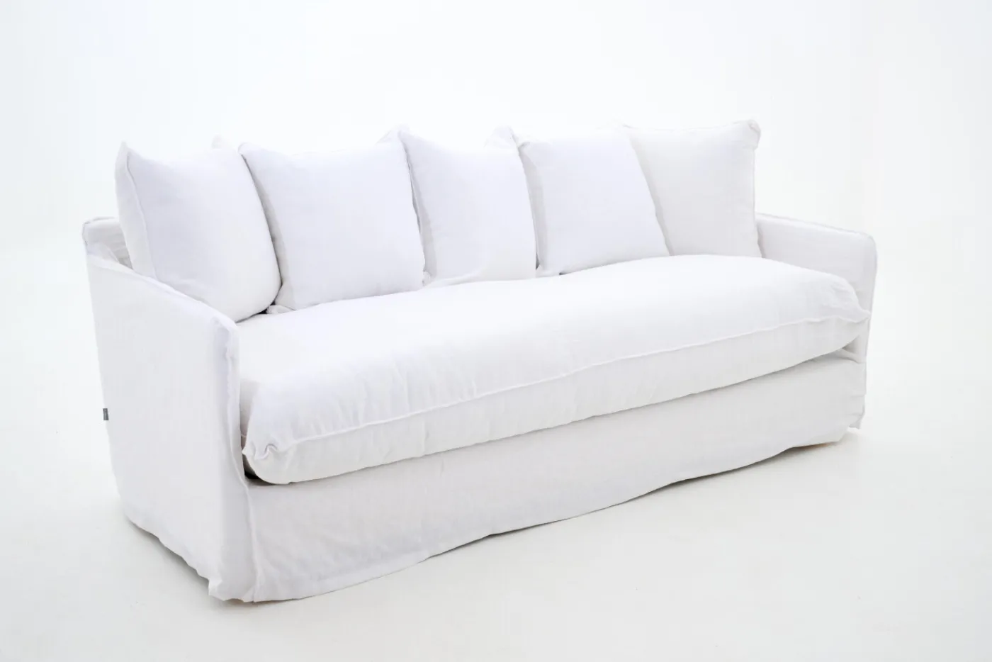 Canapés|Sièges<Flamant HIRA, canapé, , lin, 1 coussin de siège Blanc