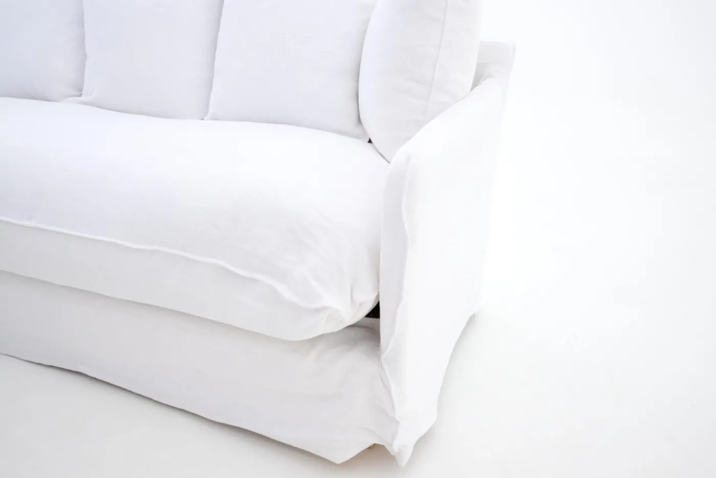 Canapés|Sièges<Flamant HIRA, canapé, , lin, 1 coussin de siège Blanc