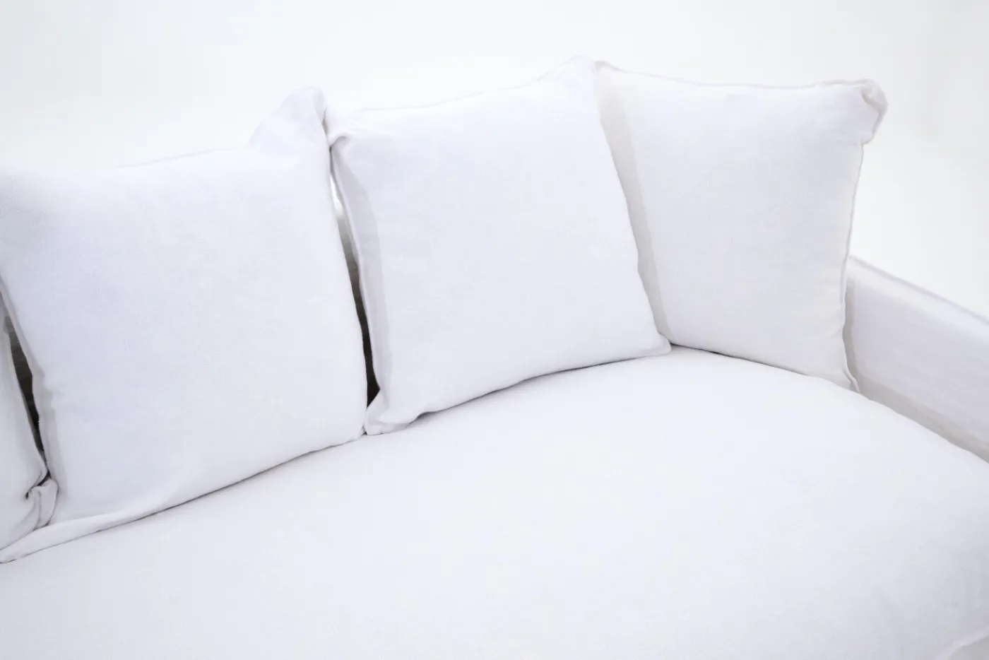 Canapés|Sièges<Flamant HIRA, canapé, , lin, 1 coussin de siège Blanc