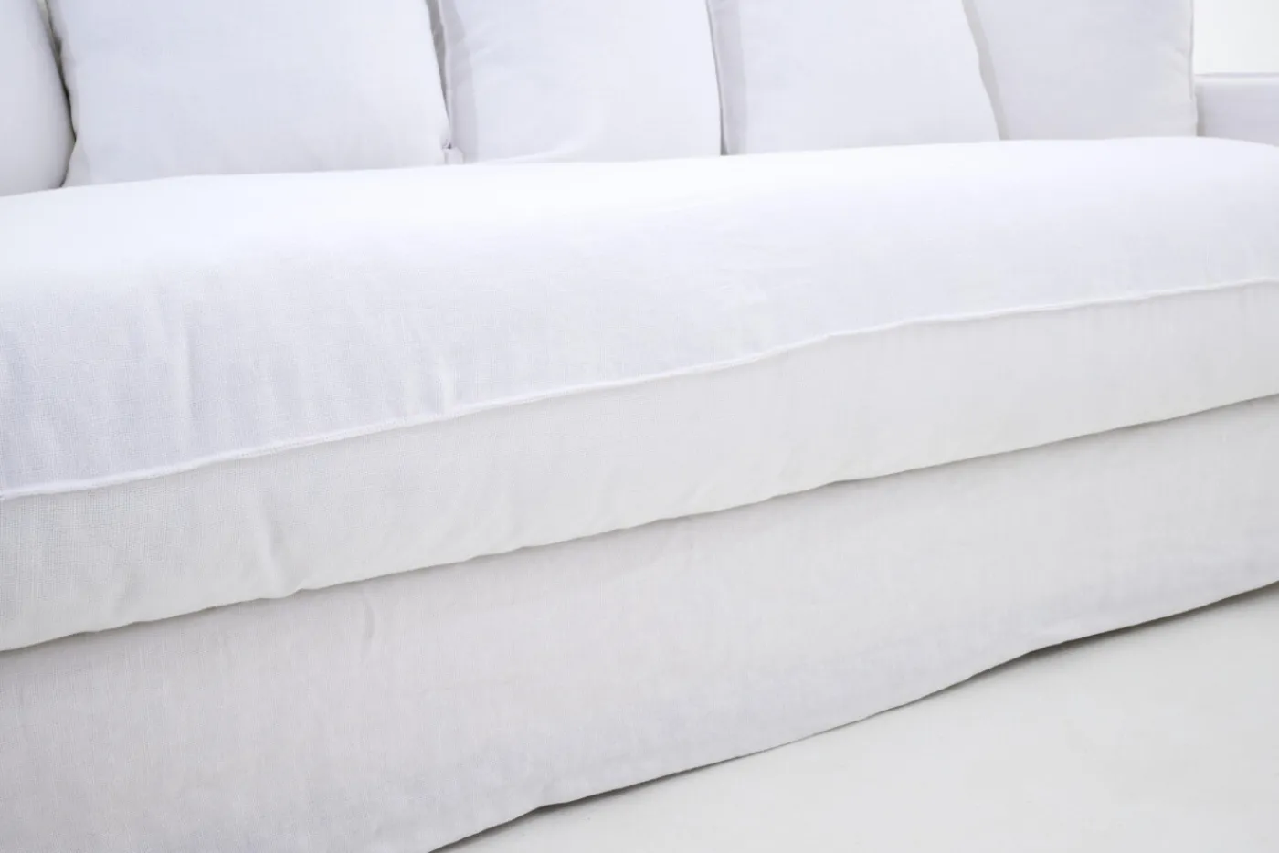 Canapés|Sièges<Flamant HIRA, canapé, , lin, 1 coussin de siège Blanc