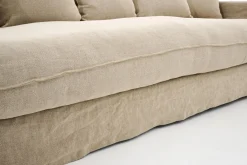 Canapés|Sièges<Flamant HIRA, canapé, natural, lin, 1 coussin de siège