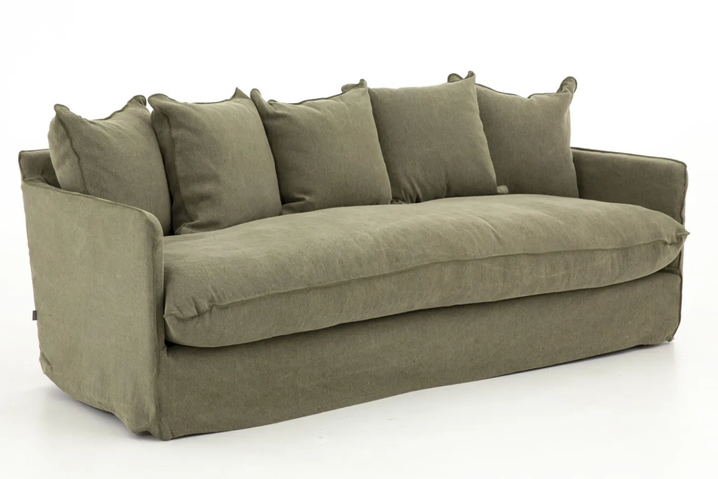 Canapés|Sièges<Flamant HIRA, canapé, , lin, 1 coussin de siège Vert