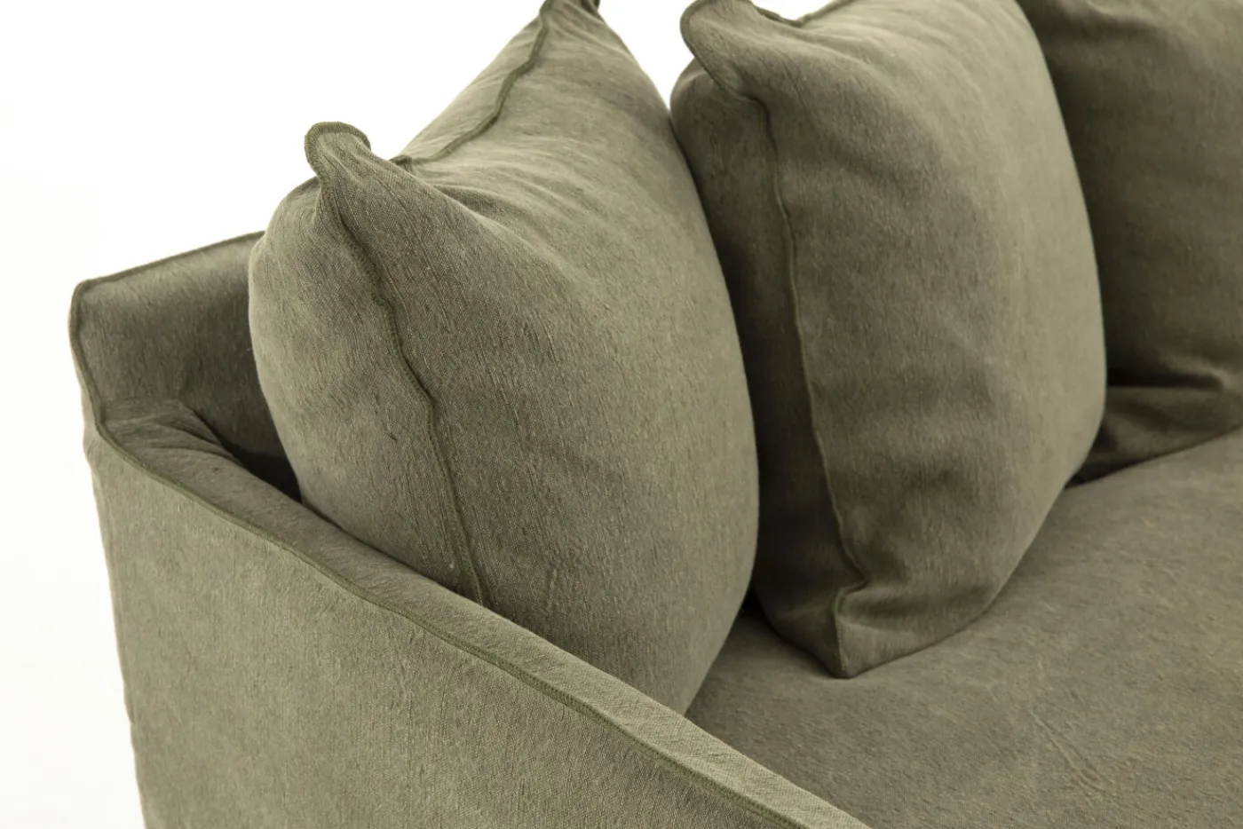Canapés|Sièges<Flamant HIRA, canapé, , lin, 1 coussin de siège Vert