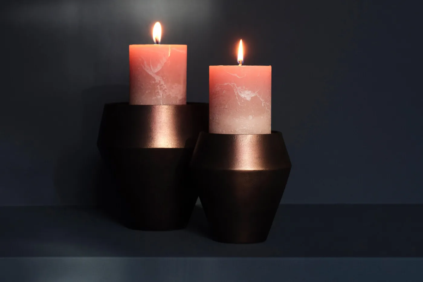 Chandeliers|Chandeliers<Flamant HIZUMA, bougeoir, métal, L Noir