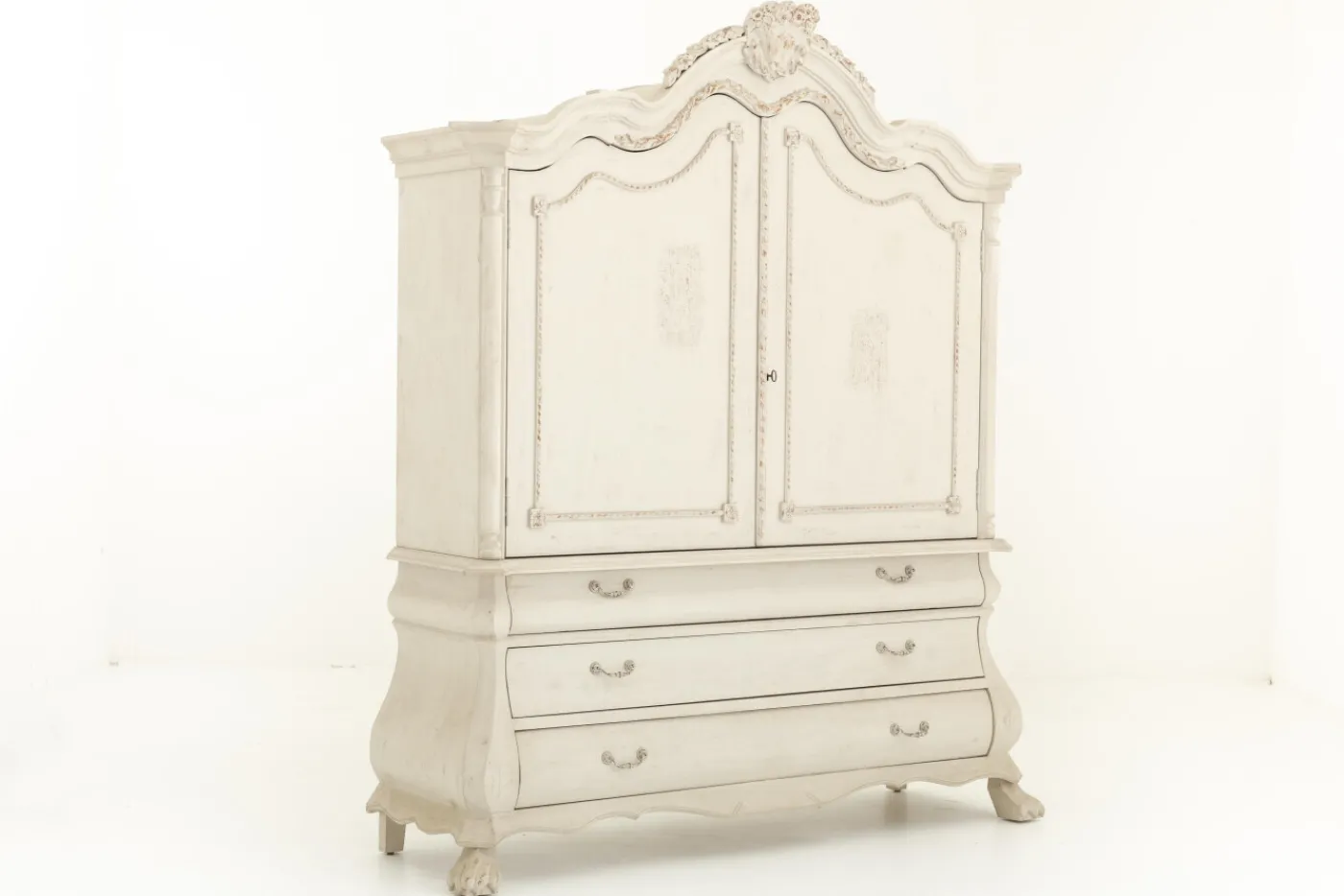 Placards|Armoires<Flamant HOLLANDE, armoire, blanc antique