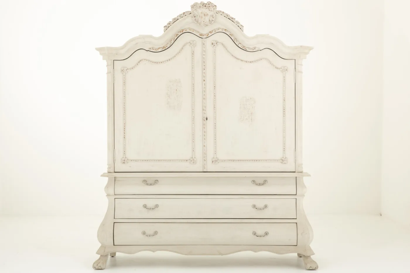 Placards|Armoires<Flamant HOLLANDE, armoire, blanc antique