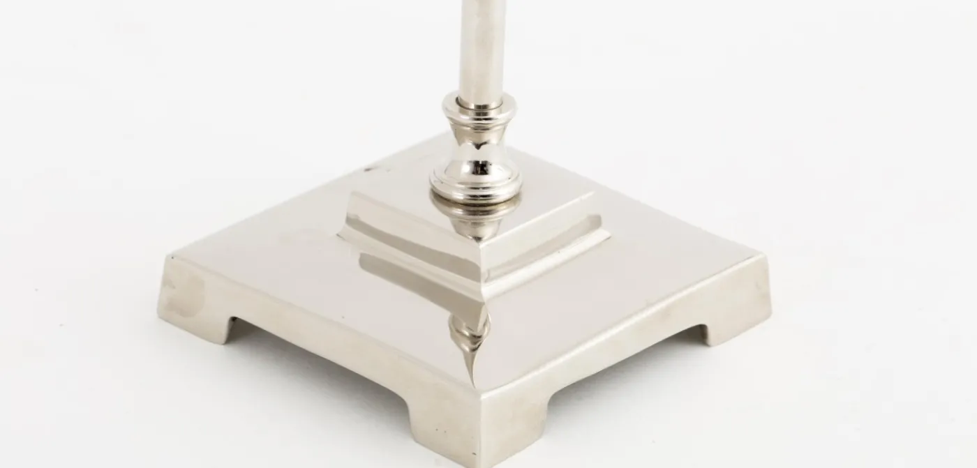 Lampes|Lampes De Table Et De Bureau<Flamant HORTON, lampe de table, laiton, nickel Argent