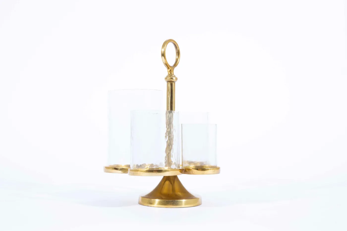 Porte Bougie, Chauffe-Plats Et Photophores|Porte Bougie, Chauffe-Plats Et Photophores<Flamant INGMAR, photophe, verre et métal Or