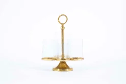 Porte Bougie, Chauffe-Plats Et Photophores|Porte Bougie, Chauffe-Plats Et Photophores<Flamant INGMAR, photophe, verre et métal Or