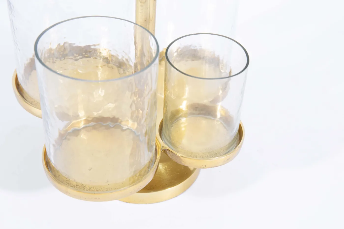 Porte Bougie, Chauffe-Plats Et Photophores|Porte Bougie, Chauffe-Plats Et Photophores<Flamant INGMAR, photophe, verre et métal Or