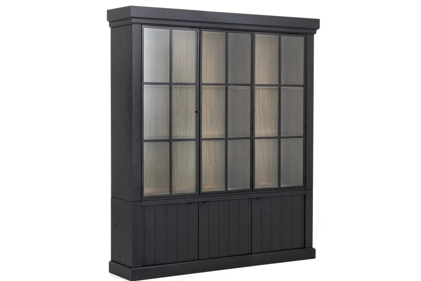 Placards|Armoires<Flamant IRON JASON, armoire, , chêne, 3 portes en fer Noir