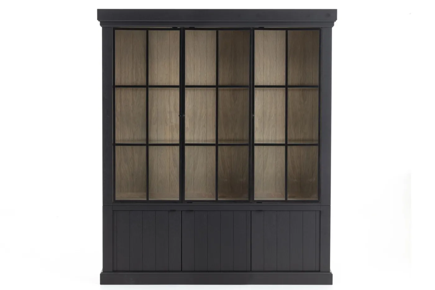 Placards|Armoires<Flamant IRON JASON, armoire, , chêne, 3 portes en fer Noir