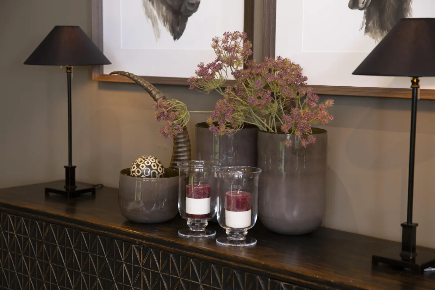 Lampes|Lampes De Table Et De Bureau<Flamant JAMES, lampe de table, foncé Brun