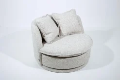 Fauteuils|Sièges<Flamant JASMINE, fauteuil, rotatif Blanccassé