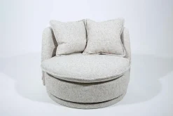 Fauteuils|Sièges<Flamant JASMINE, fauteuil, rotatif Blanccassé