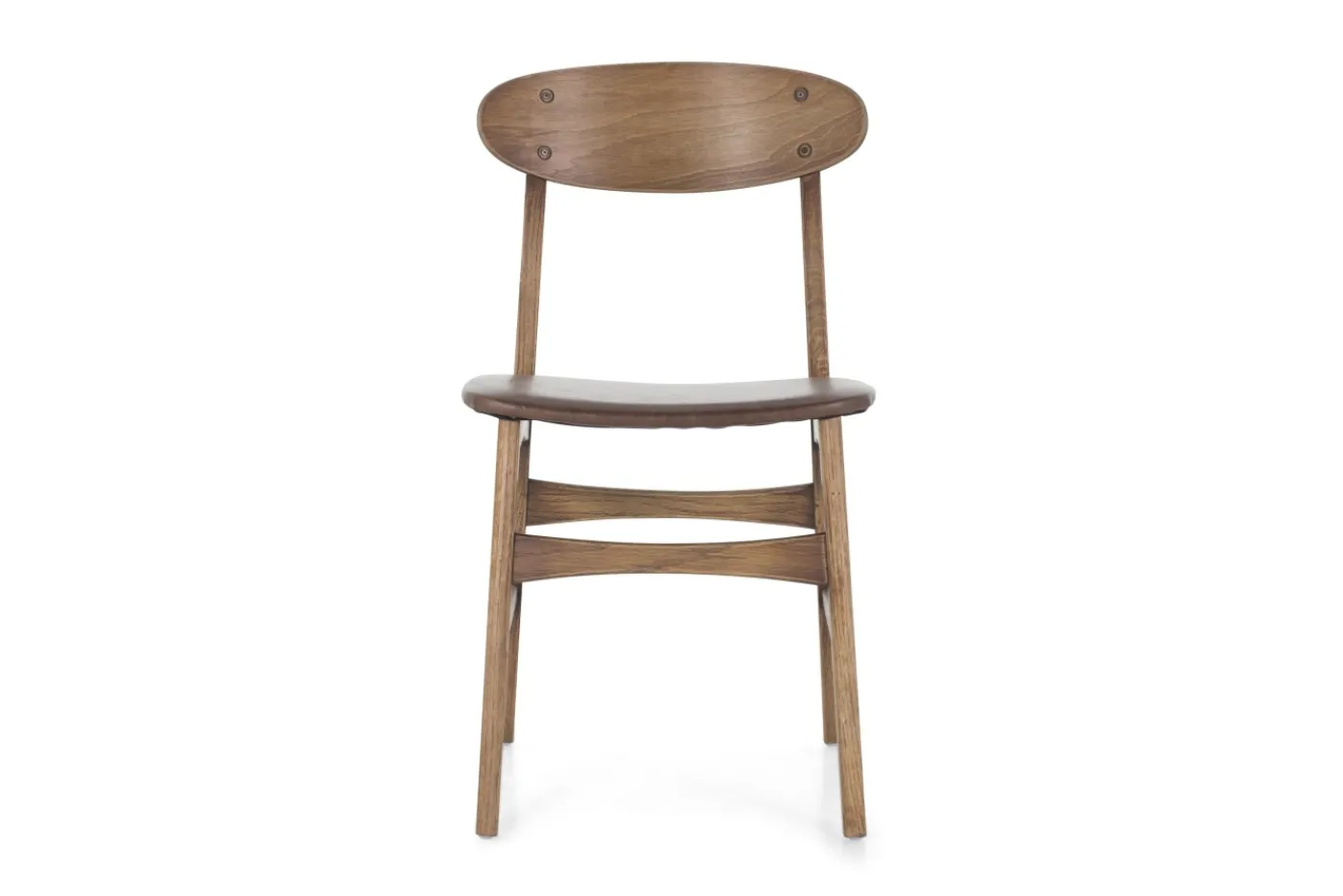 Chaises|Chaises<Flamant JOEL, chaise, chêne et siège en cuir Brun