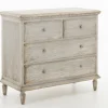 Commodes|Armoires<Flamant JOHNNY, commode, 4 tiroirs, gris antique