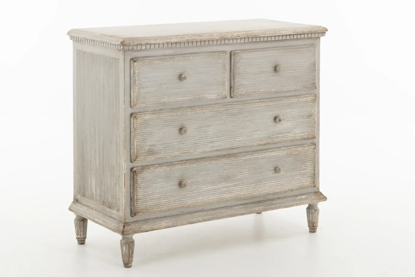 Commodes|Armoires<Flamant JOHNNY, commode, 4 tiroirs, gris antique