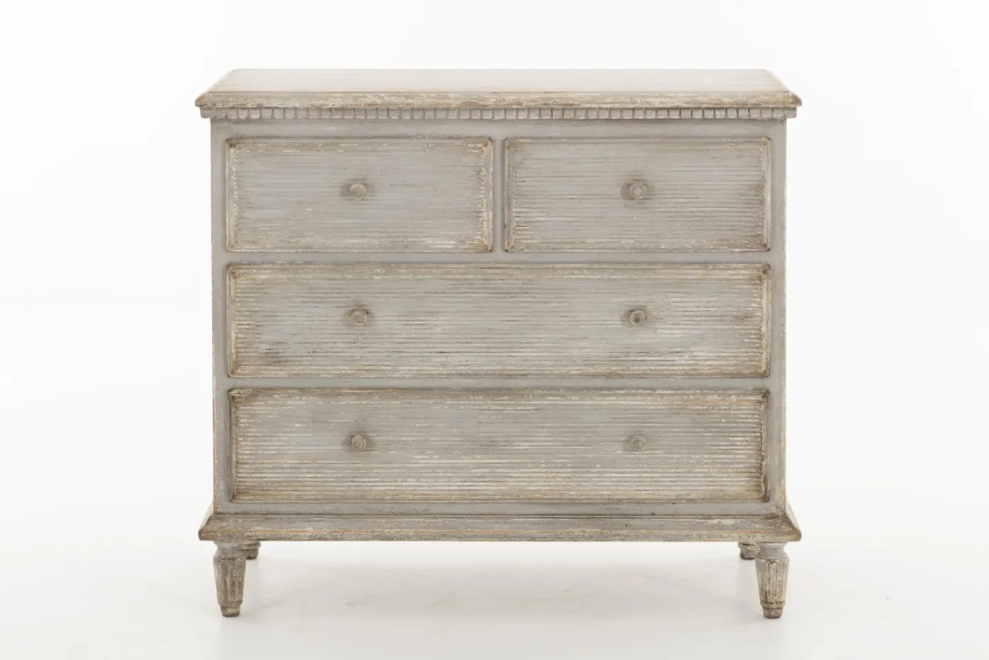 Commodes|Armoires<Flamant JOHNNY, commode, 4 tiroirs, gris antique